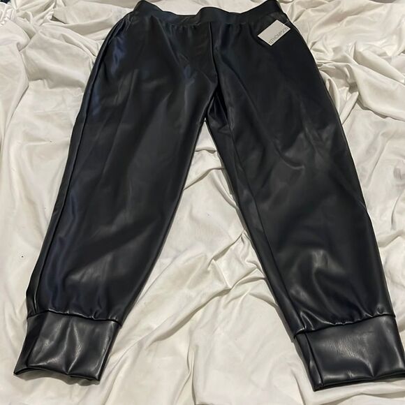 NWT- 12 Thompson- M. Faux Leather Pant - Picture 2 of 8